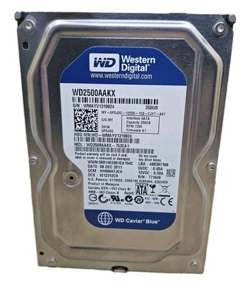 Interne Festplatte Western Digital Blue WD2500AAKX 250GB HDD 7200RPM SATA 16MB C