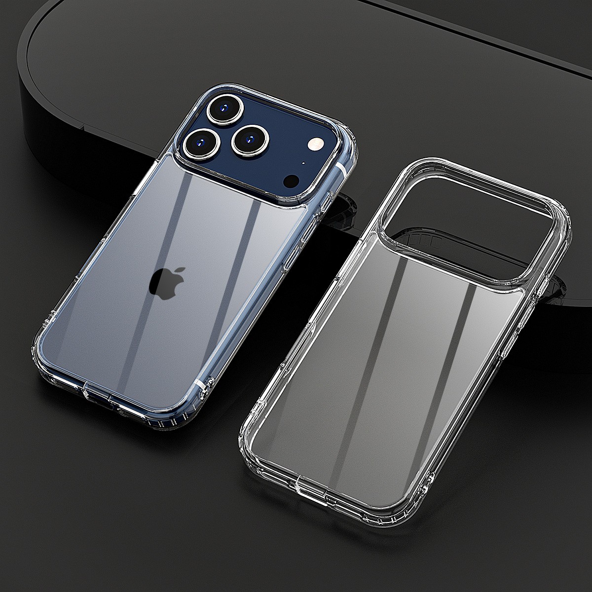 Transparent Case For iPhone 17 Pro Max Clear Hard Cover+Glass