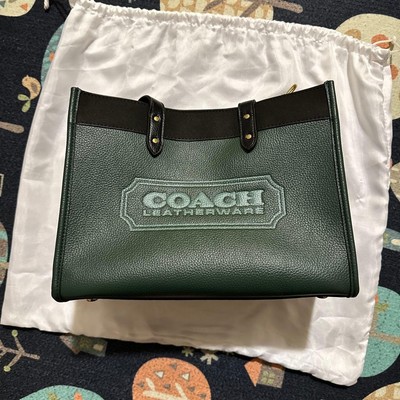 COACH Dunkelgrüne Ledertasche Neu Limited Edition Ausverkauft