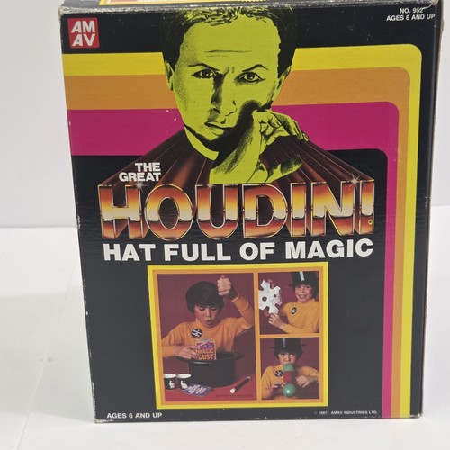 Vintage 1987 AMAV Industries The Great Houdini Hat Full Of Magic Toy