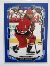 Jalen Chatfield #361 2025-26 O-Pee-Chee - Blue Border Carolina Hurricanes