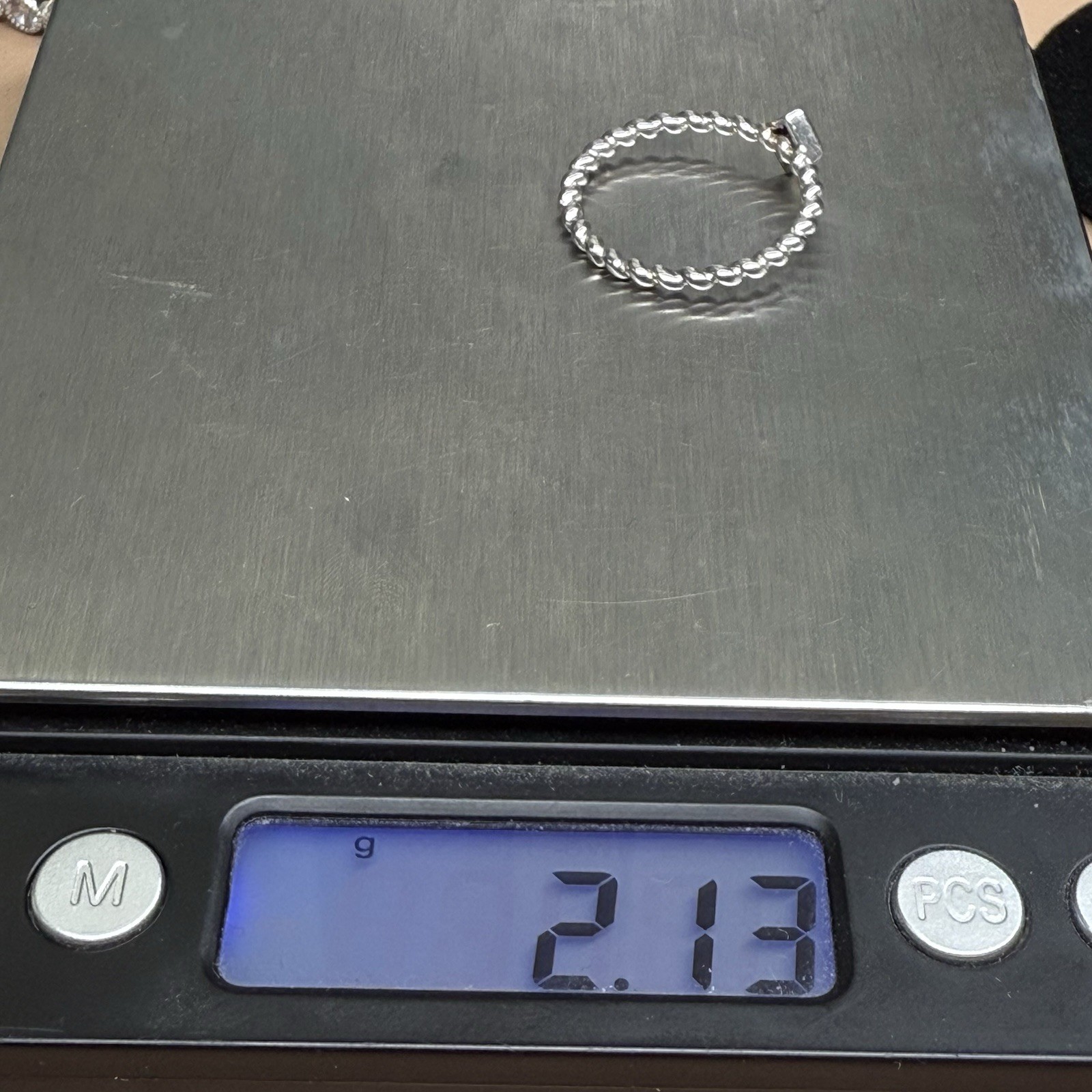 Amethyst Sterling Silver Stack Ring Size 10 - image 7