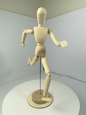 12" WOODEN MANNEQUIN POSABLE ARTISTS DRAWING FIGURE/MODEL