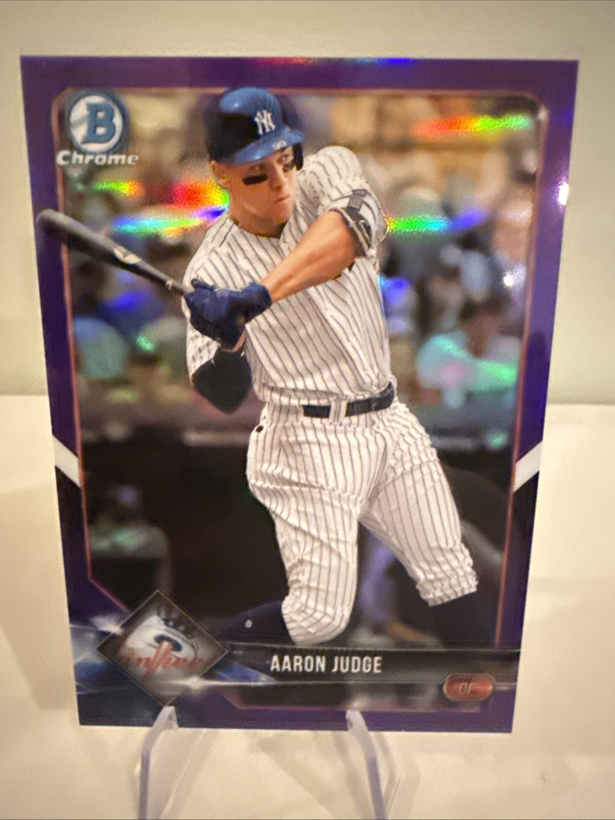 2018 Bowman Chrome - Aaron Judge #100 Purple Refractor /250