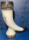 Vintage King Handmade German Drinking Horn Waterfowl Theme Stein — photo 3
