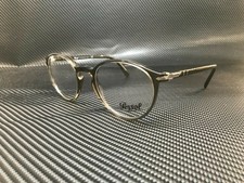PERSOL PO3218V 1103 Opal Smoke Round Men's 49 mm Eyeglasses