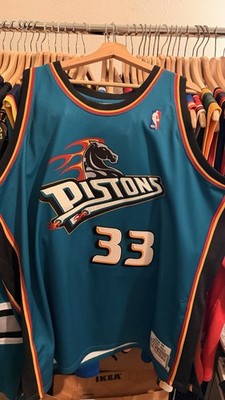 100% Authentic Mitchell & Ness 98-99 Grant Hill Detroit Pistons Jersey Sz 44 L