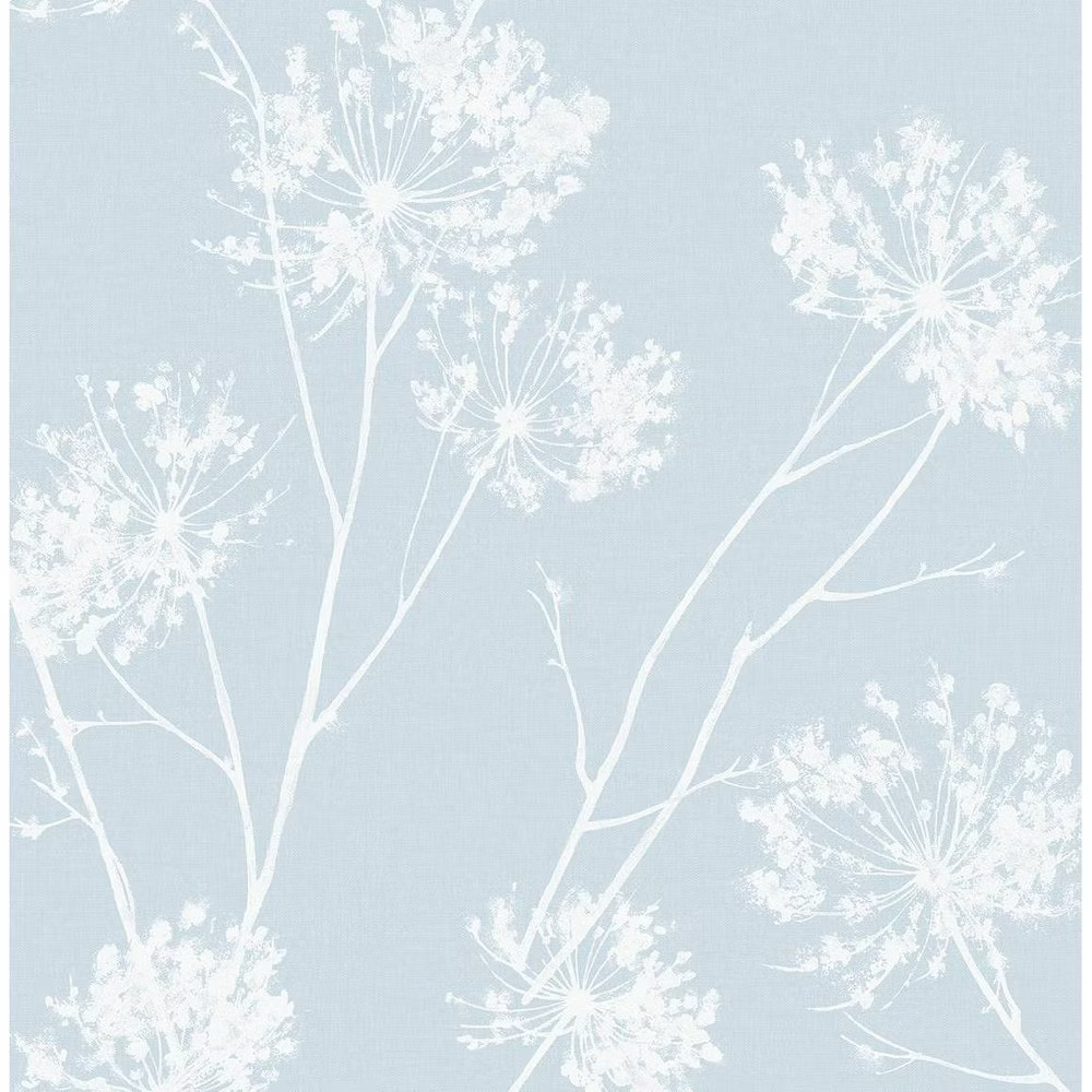 NextWall One OClock Botanical Peel and Stick Wallpaper Light Blue 2690₽
