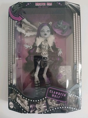 Monster High Reel Drama Clawdeen Wolf  black & white Mattel HKN28 NEU/OVP