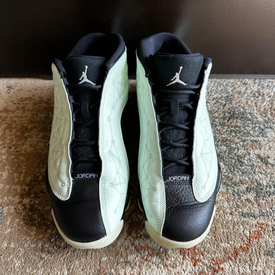 Nike Air Jordan 13 retrô baixo solteiro dia DM0803-300 verde cevada preto masculino 11.5 - Imagem 2 de 4