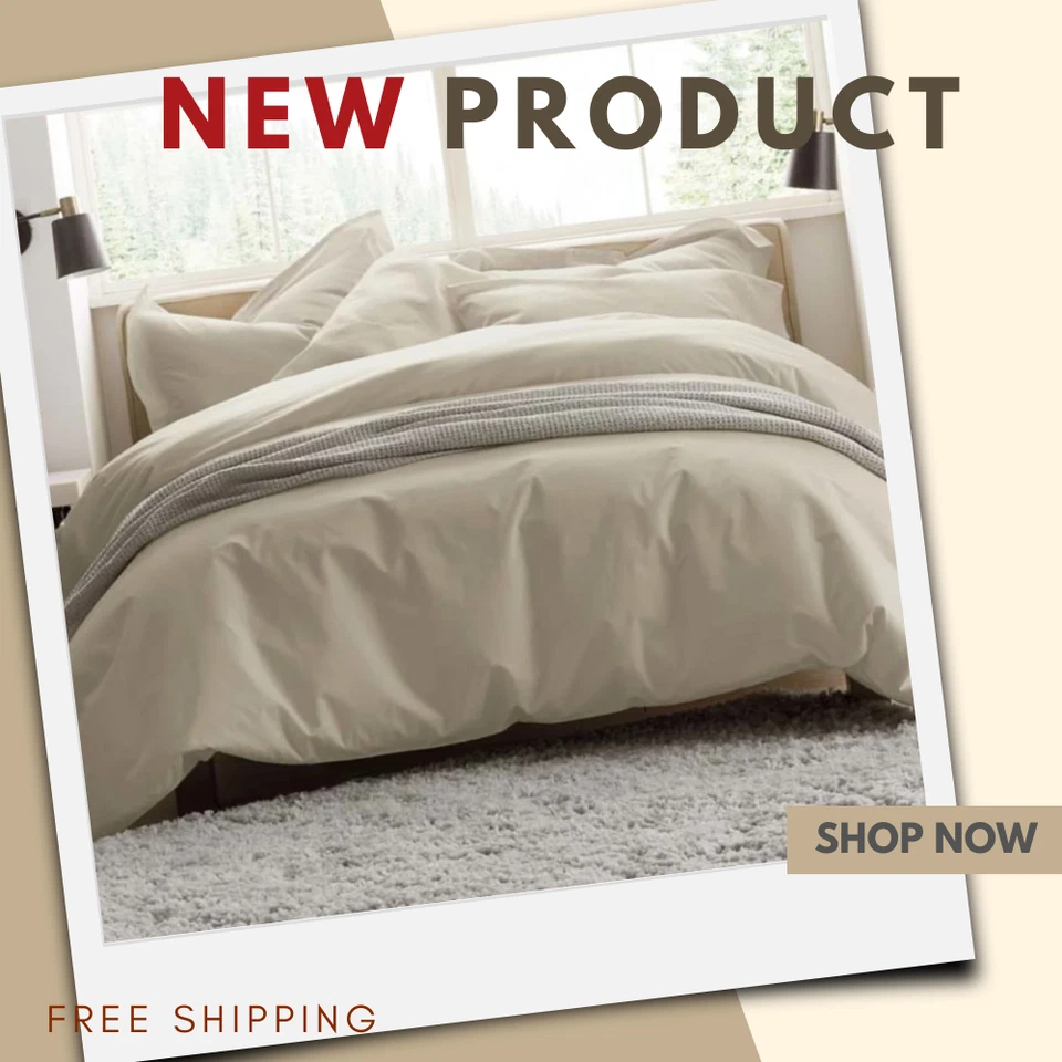 NUEVA Funda Nórdica Legends Hotel Premium Cool Supima Algodón Percal; Tamaño Completo Foto 2 de 3