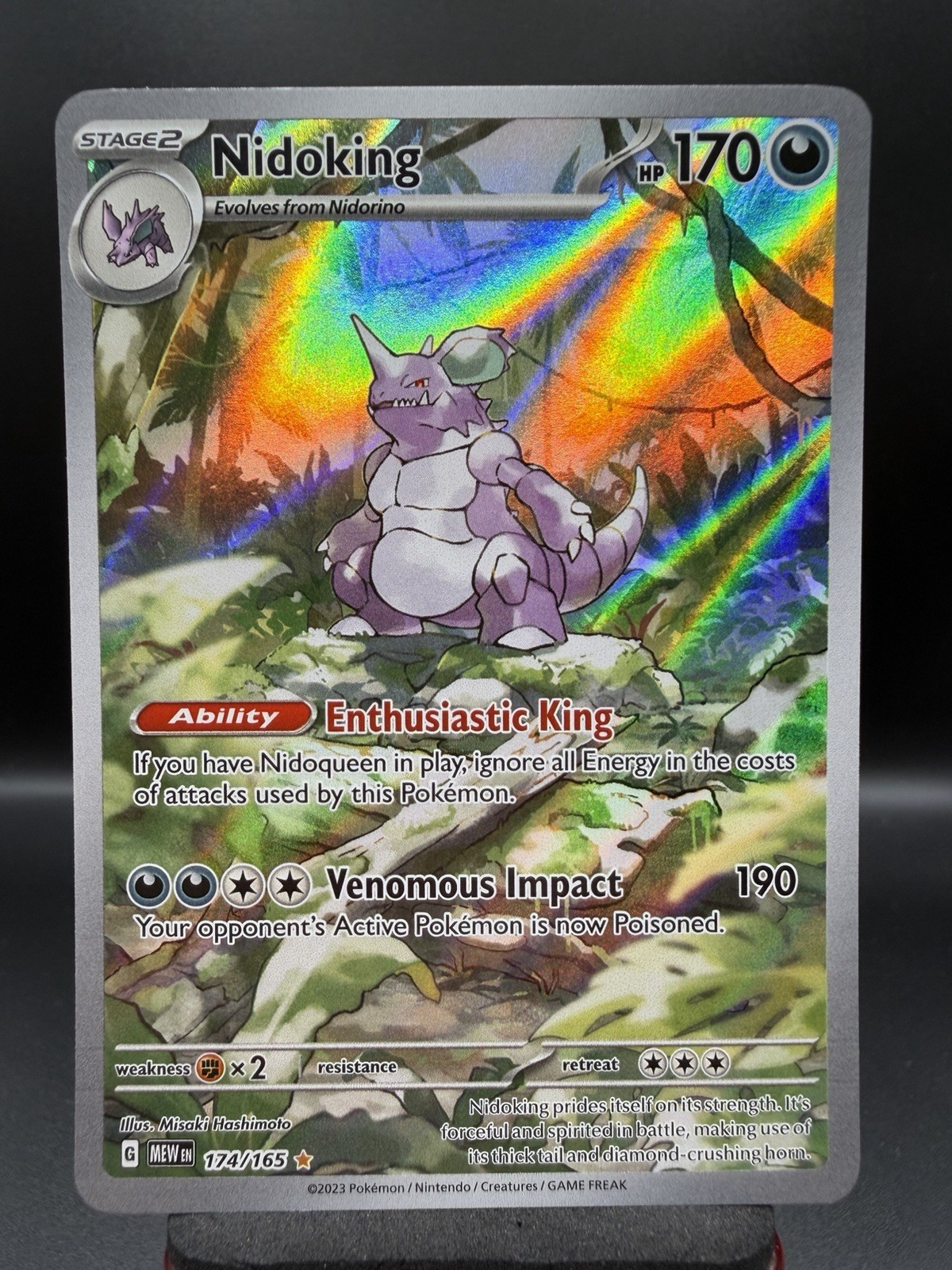 Nidoking Holo Illustration Rare SV: Scarlet & Violet 151 174/165 NM