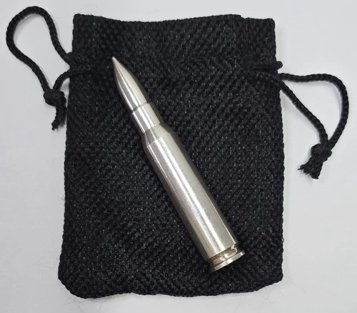2oz .999 Silver 308 Bullet in a Gift Pouch