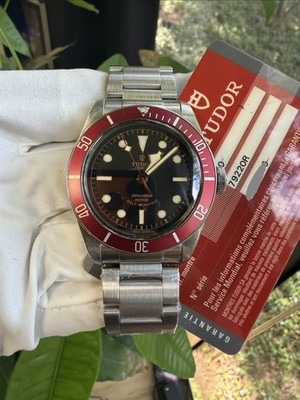 Tudor Heritage Black Bay 79220R Red Dial Bezel Box & Card Pre-Owned
