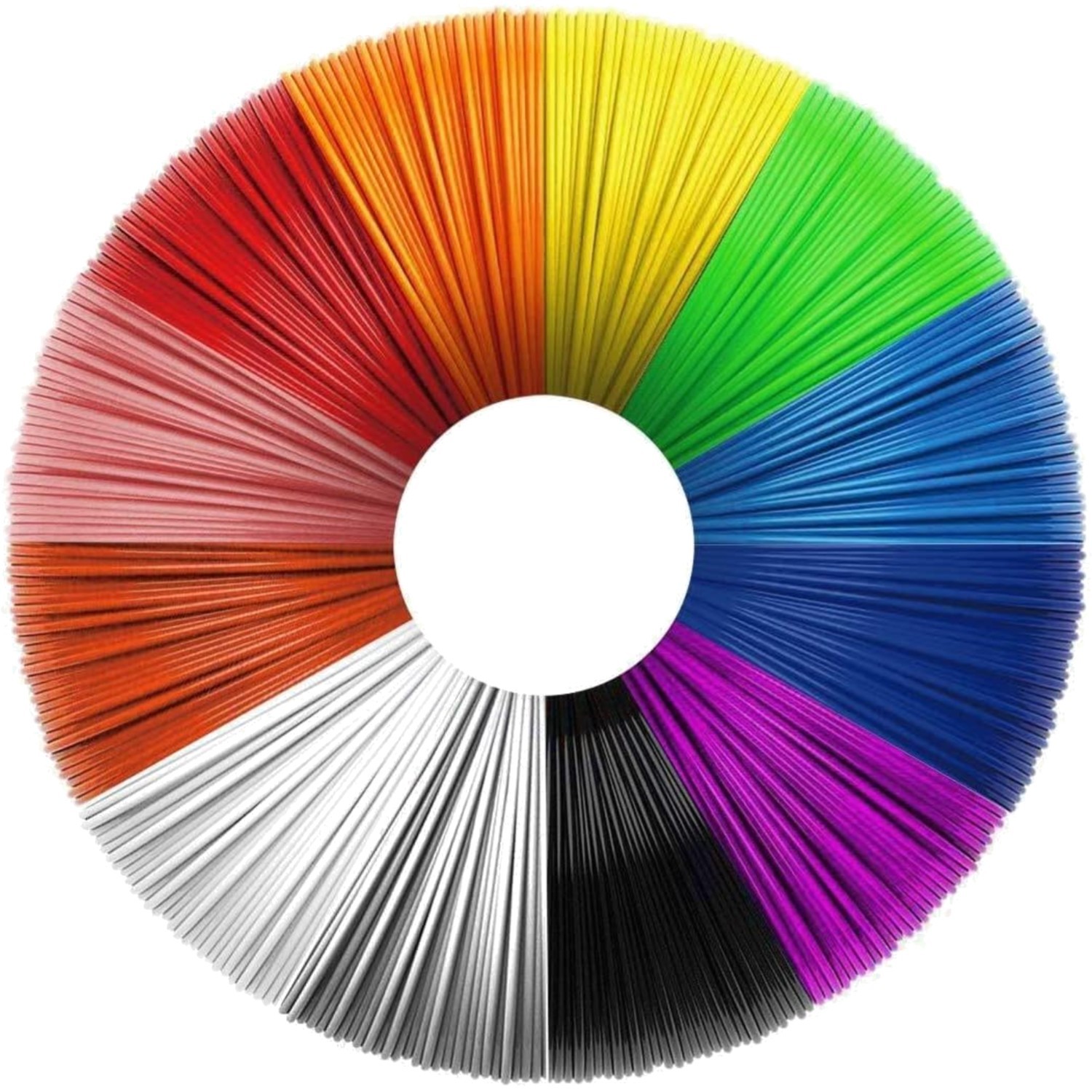 3D Stift Filament PLA 1.75 mm 12 Farben Nachfüllungen 36 Meter Kompatibel mit...