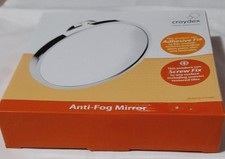 Croydex Anti-fog Mirror , NEW IN BOX , adhesive And Screw Fix Mirrow Bathroom