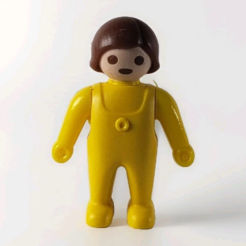 Playmobil Vintage Baby Girl Yellow Pajamas Mansion Dollhouse 5311 5502 3593