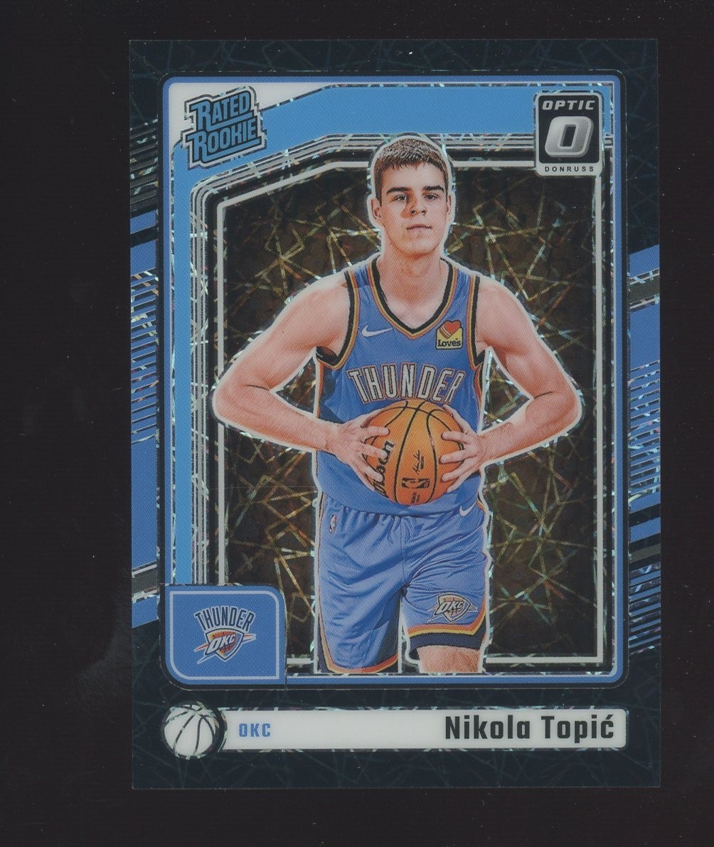 2024-25 Donruss Optic Black Velocity #278 Nikola Topic RC Rated Rookie /39