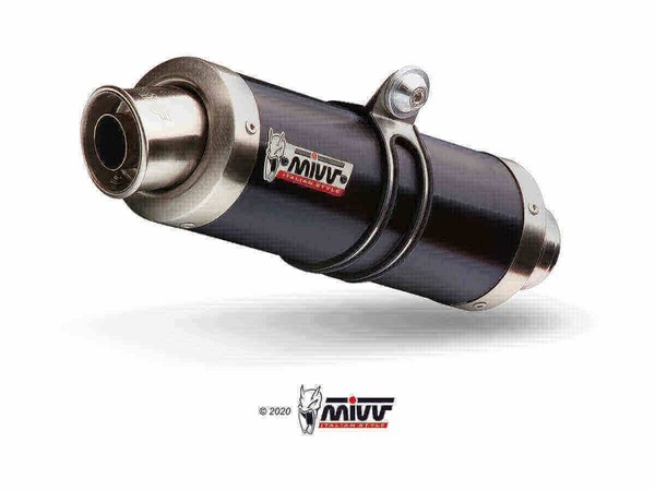 Kawasaki Z300 2015-2018 Mivv GP Steel Black SchalldäMpfer Auspuff K.038.LXB-image