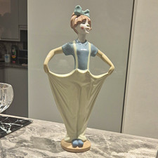 Lladró Nao Daisa Porcelain Girl Figurine Blue/White 1996 Signed Boxed