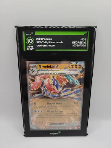 Greninja EX UPC 106/167- SV: Twilight Masquerade Promo PSA 10