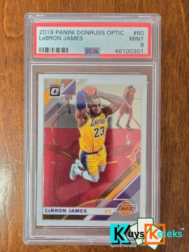LeBron James PSA 9 2019-20 #60 Panini Donruss Optic NBA GRADED CARD