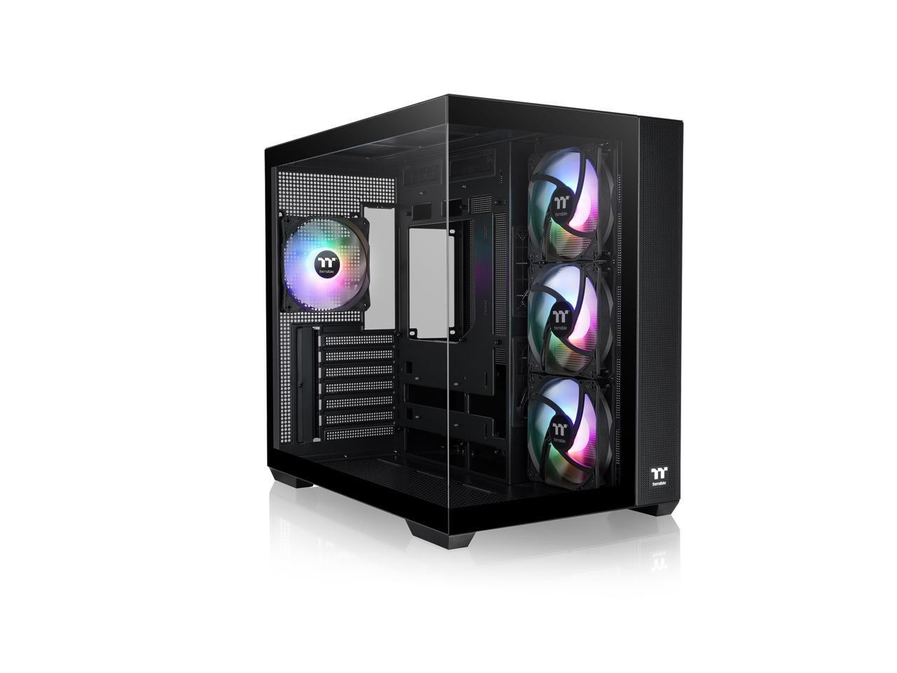 Корпус Thermaltake View 380 TG ARGB Black ATX в комплекте 4x120 мм вентилятора ARGB 34590₽