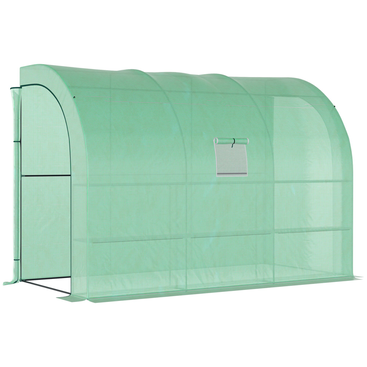 Outsunny White 300 X 150 X 213 Plant Greenhouse Garden Nursery W/ Cover Window, - Image 2