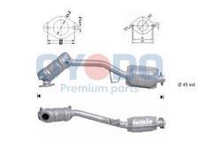 Oyodo Katalysator für Subaru Forester 2.0 X AWD Impreza Station Wagon