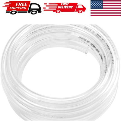 #ad Flexible Hybrid PVC Tubing 25ft Clear Hose 3 8” ID Ideal for Multiple Uses $29.97
