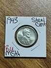 1943 P Steel Cent WWII Wartime Penny BU Brilliant Uncirculated MS+ Coin (14456)