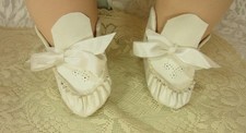  Vintage Leather Baby Shoes / Mocs for Antique / Repro Baby Doll Lovums, Bubbles
