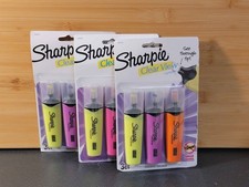 Sharpie Clear View Highlighters Assorted Colors, 3 Packs of 3 [NEW]