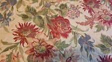 Pottery Barn Linen Blend Queen Duvet Cover Floral Marla