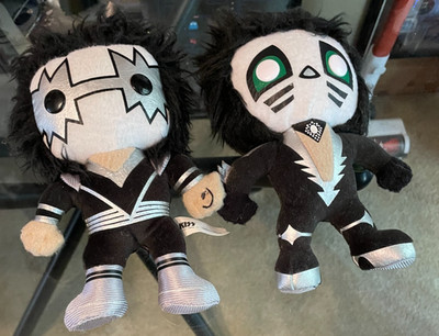 KISS - Ace Frehley / Peter Criss - TWO stuffed animals - 2011 - Frehley's Comet