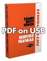 1977 Chevy Truck Shop Manuell USB Pickup Blazer Suburban Van Reparatur Service