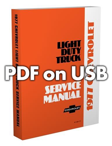 1977 Chevy Truck Shop Manuell USB Pickup Blazer Suburban Van Reparatur Service-image