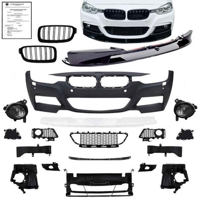 Stoßstange Spoilerlippe Nebelscheinwerfer Kühlergrill ABE paßt für BMW F30 F31