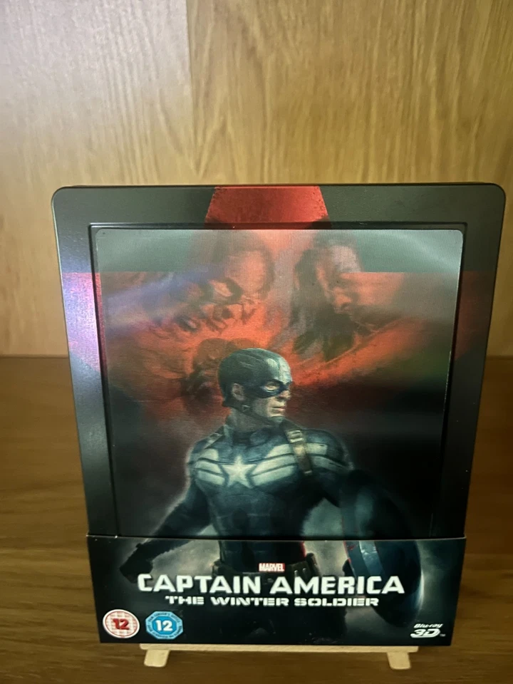 CAPTAIN AMERICA The Winter Soldier (2014) 3D Bu-ray Lenticular UK Steelbook. OOP - Image 2 of 4