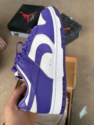 Nike Dunk Low SE Flip The Old School White/Varsity Purple DJ4636-100 Leather