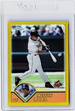 2003 TOPPS CHROME GOLD REFRACTOR #83 - MELVIN MORA #ED 213/449