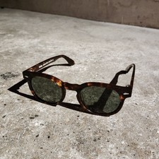 American Optical Sunglasses Hadley Amber Tort 48  22-145 AO Unisex w/Leather Ca