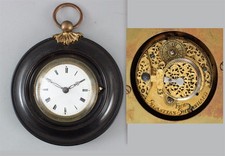 RARE Antique 18thC French Signed Frud Sebastian Steinhard Verge Fusse Clock