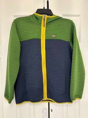 L.L.Bean Kids' Airlight Full-Zip Hoodie | Colorblock | XL 18