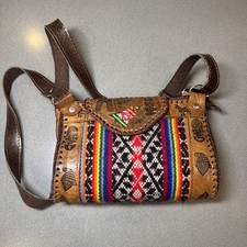   Peruvian Leather, Hand Stitched Bag