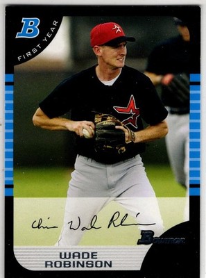 2005 Topps Bowman Baseball Wade Robinson No. 197 Houston Astros
