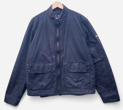 Barbour International Injection Wachsjacke Herren schwarz isoliert - XL