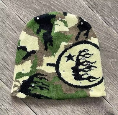 Brand New Rhinestone Hellstar Logo Beanie