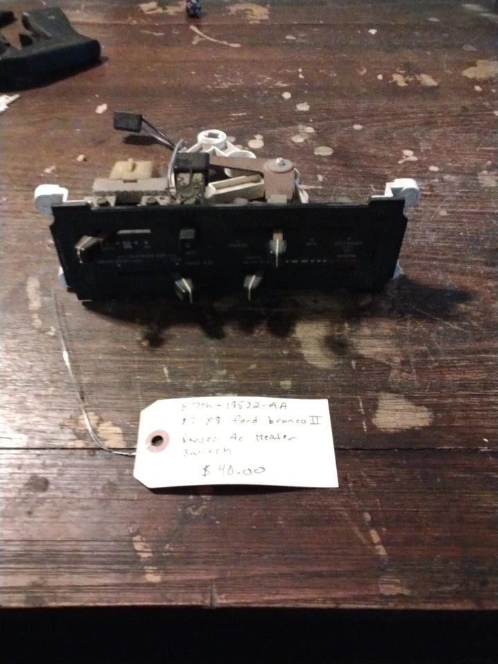 1987 - 1988 年福特野马 II 游骑兵卡车加热器控制交流原始设备制造商 E7TH-18532-AA — 第 2/4 张图片