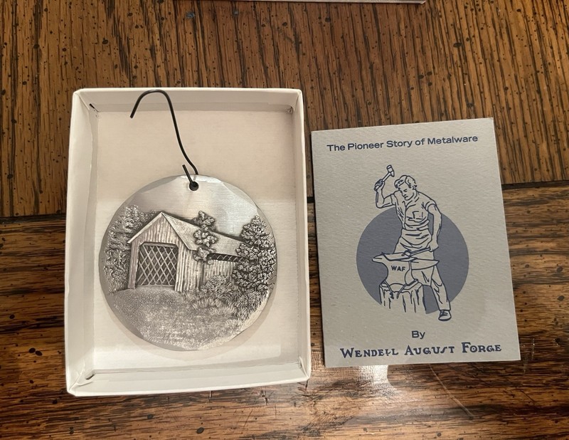 Wendell August Forge 1991 People’s Savings Bank Windsor Mill Bridge Ornament
